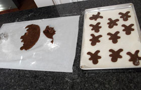 Gingerbread ready for baking